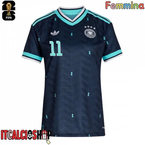 Germania Nick Woltemade #11 Seconda Maglia Femmina Mondiali 2026 Manica Corta